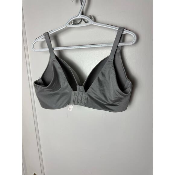 Cacique Lightly Lined Balconette Bra Size 38 DDD Gray Supportive Underwire - Picture 5 of 7